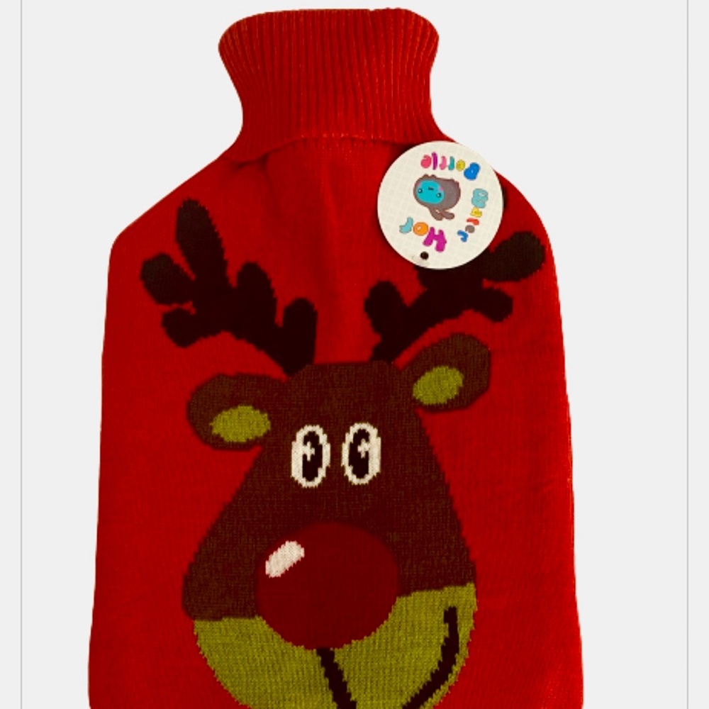 Hot Water Bottle- 1.8L Water Bag Knitted Cover